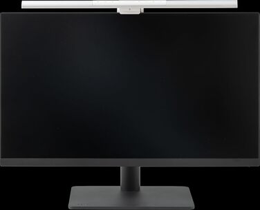 BenQ ScreenBar Pro LED лампа для монітора – безвідблисккове світло, автоматичне вмикання/вимикання, універсальна клямка, надширока підсвітка, регульована колірна температура та яскравість, автоматичне регулювання яскравості, чорний (сріблястий)