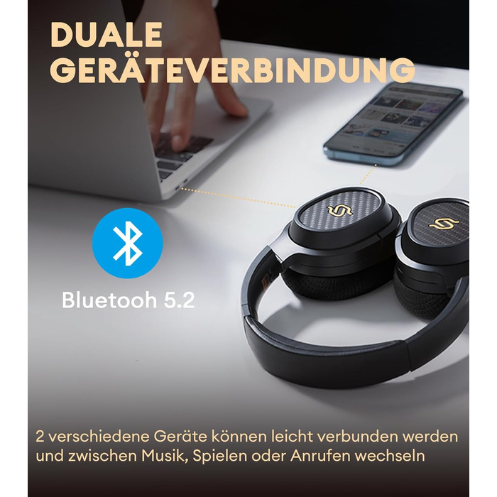 Навушники Edifier STAX Spirit S3 Bluetooth V5.2 Hi-Res Planar з мікрофоном, чорний