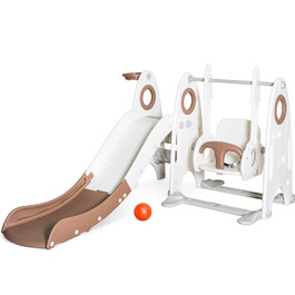 Ігровий комплекс Mealux Cosmo White/Coffee (арт.KD-B022 White/Coffee)