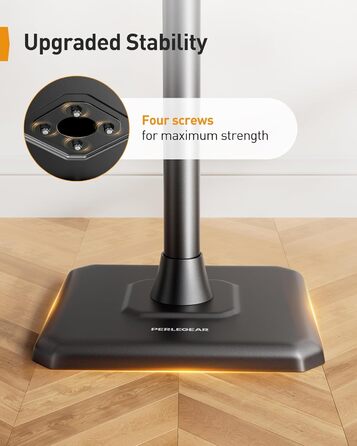 Підставка для колонок Perlegear PGSS12, регульована висота 83-107 см, для сателітної акустики, з кабельною організацією, 6 кг