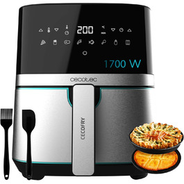 Фритюрниця повітряна Cecotec Cecofry Full Inox 5500 Pro, 5.5 л, 1700 Вт, з аксесуарами