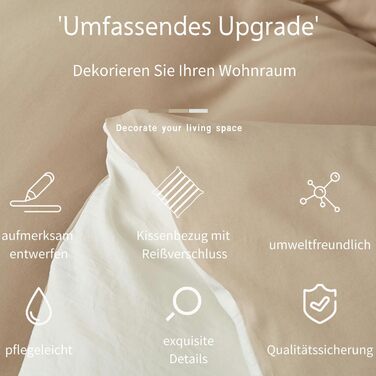 Бетліна з бавовни 200x220 см, зелена (темно-зелена, салатова), однотонна, естетична, двостороння, комплект: простирадло 200x220 см та 2 наволочки 80x80 см з блискавкою (бежева, біла)