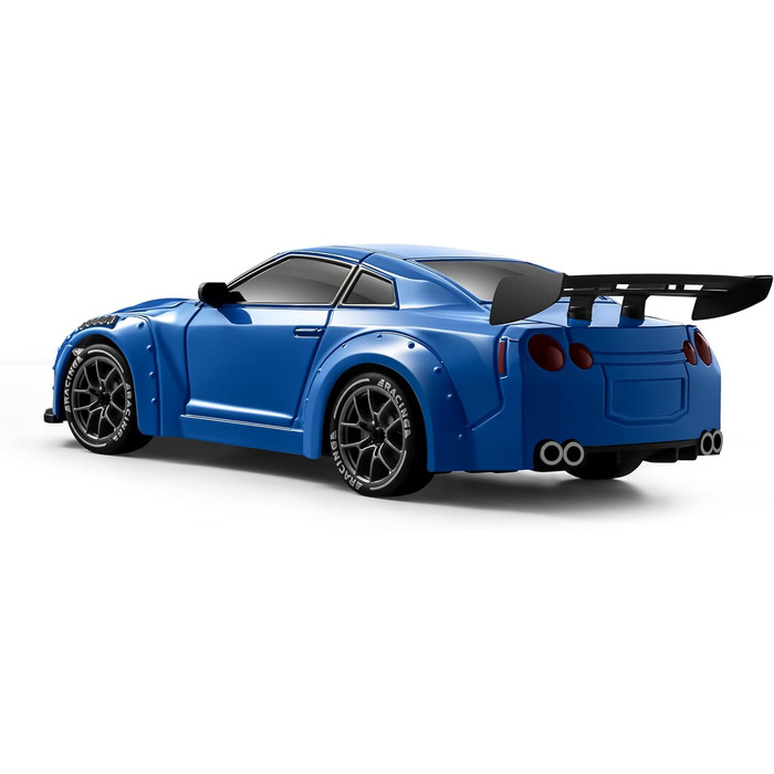 RC Drift Car ACAMMZAR 1:24, 4WD, 20 км/год, з LED підсвіткою, 2 акумулятори, для дітей від 4 років та дорослих - блакитний S815