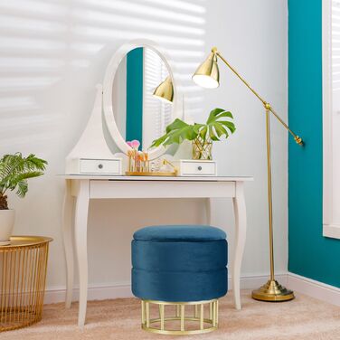 Relaxdays М'який пуф з місцем для зберігання