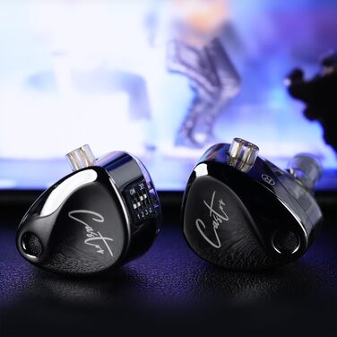 Вушний монітор keephifi KZ Castor IEM 2DD, дротовий HiFi, Bass Edition, 2-pin, Чорний