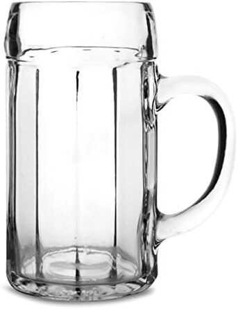 Пивний кухоль Stlzle Oberglas 1 л/6 предметів, міцний скляний пивний кухоль, можна мити в посудомийній машині