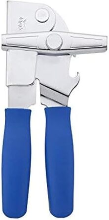 Swing-A-Way Портативний відкривач консервних банок з ергономічною ручкою та відкривачем для пляшок (блакитний)