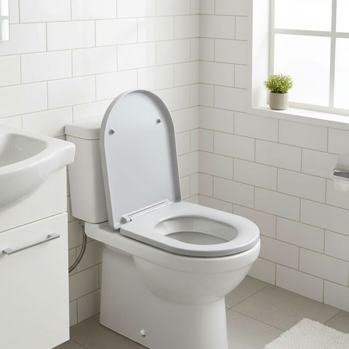 Кришка для унітазу Relaxdays з плавним закриванням