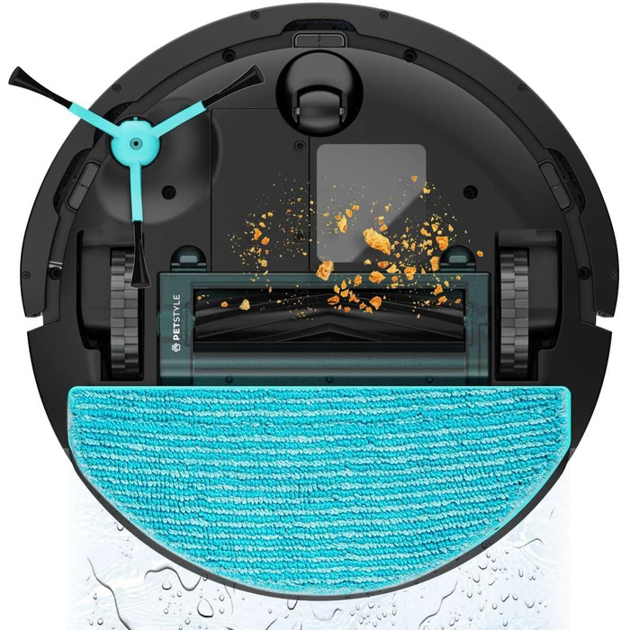 Робот-пилосос Cecotec Conga 8490 Ultimate Ultra Power: лазерна навігація, 4-в-1 (пилосос, мийка, пароочисник), 7000Pa, до 170 хв роботи, силіконова щітка