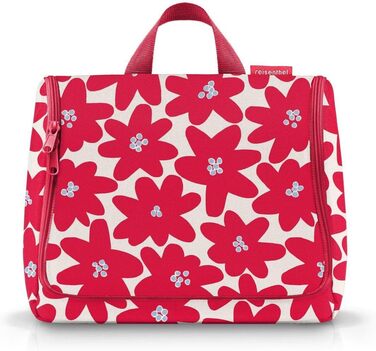 Практична сумка для туалетного приладдя з гачком, водовідштовхувальний матеріал (Daisy Red)