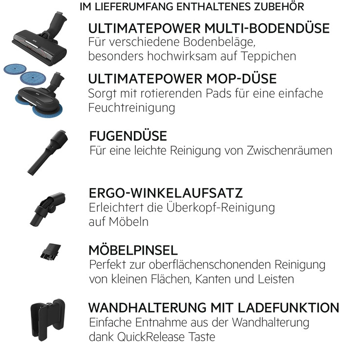 Акумуляторний пилосос AEG ÖKO AP71UB14AM: потужний, легкий, 2в1, сірий