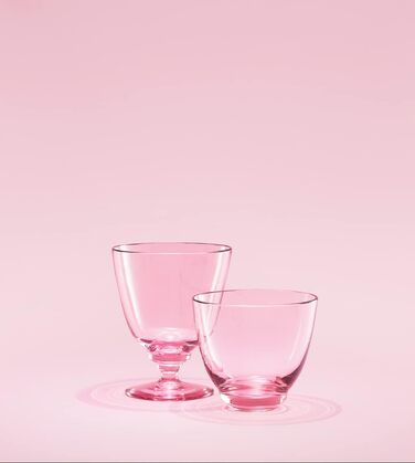Скло Holmegaard з фут-видувним склом 35 cl для напоїв, (рожеве)