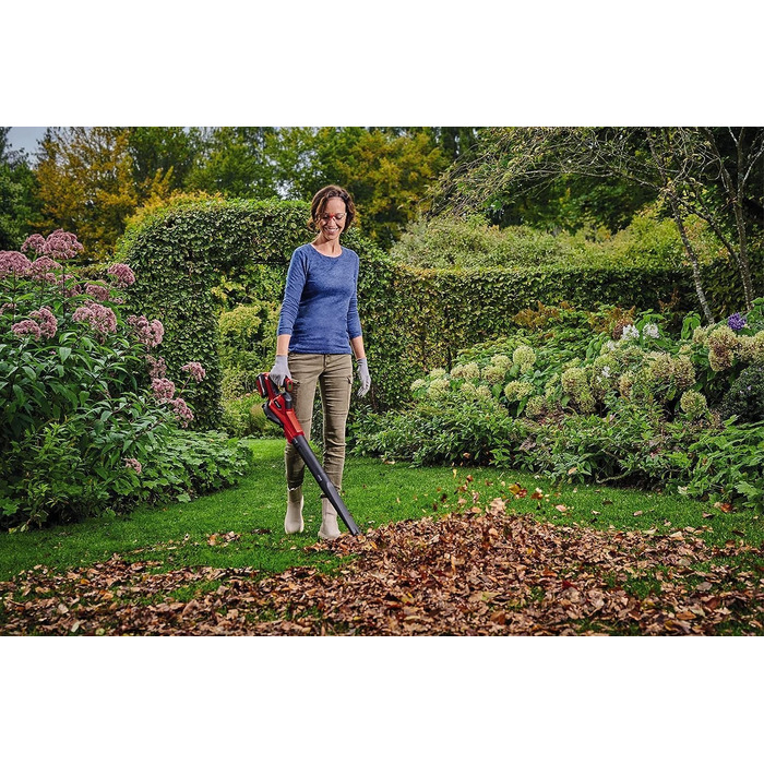 Einhell GE-UB 18/250 Li E-Solo Акумуляторний повітродув Power X-Change (18 В, 250 км/год, 3-частинна труба, регулювання швидкості, без акумулятора)