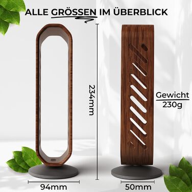 Підставка для навушників YICOSUN з дерева волоського горіха | Універсальна, преміум-якість, для геймінгу та зберігання