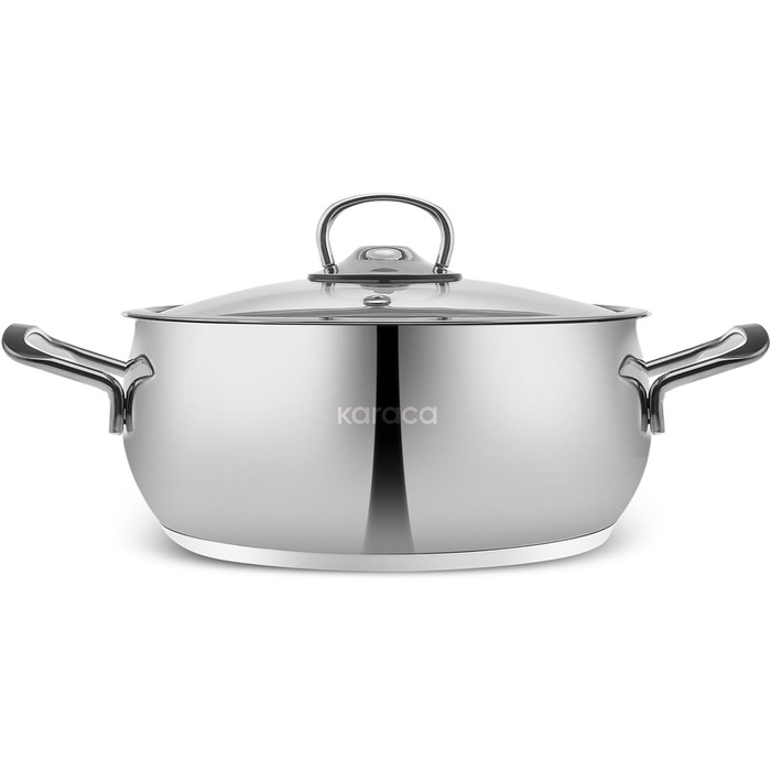 Набір кухонного посуду Karaca Stahl 13 предметів з контейнерами для зберігання - високоякісний нержавіюча сталь для приготування та зберігання їжі