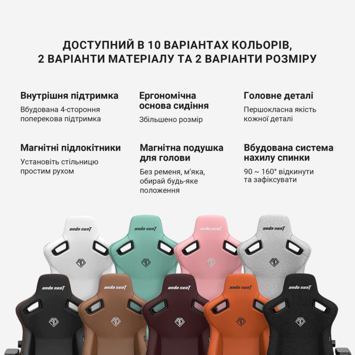 Крісло ігрове Anda Seat Kaiser 3 Green Size XL