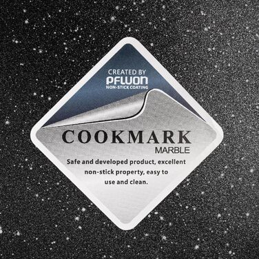 Каструля з антипригарним покриттям 10 літрів з кришкою, діаметр 28 см, з алюмінієвого лиття, для всіх типів плит (включно з індукцією), сіра. Ідеально підходить для супу, тушкування, приготування великих порцій.