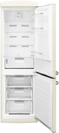 Міні-холодильник Cecotec Bolero CoolMarket TT Origin 45: 294 л, 1 дверцята, бежевий, з LED-підсвічуванням, відкривачкою для пляшок, ретро-дизайн