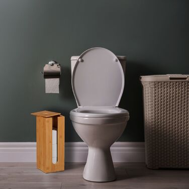 Тримач для туалетного паперу Relaxdays з бамбука