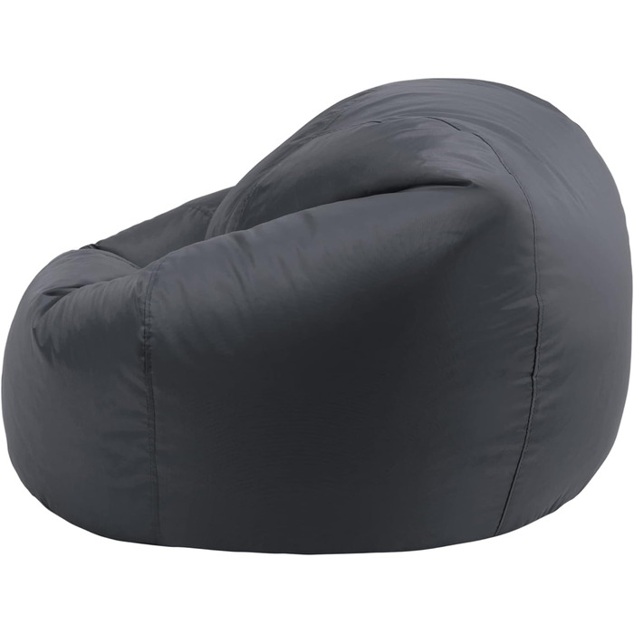 Антрацитовий сірий, Beanbag для дорослих великий, Beanbag з наповнювачем, Подушка для сидіння в приміщенні Water-flufluent