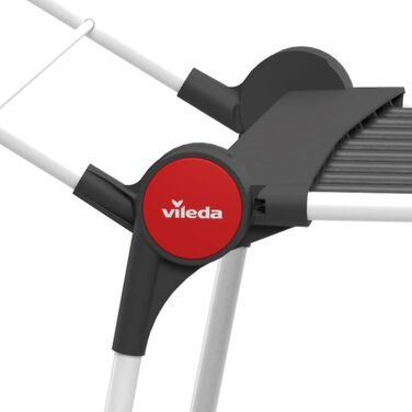 Сушарка для білизни Vileda Extra Ultimate Black Edition XXL, 20 м мотузок, підставка для дрібних речей, ролики для транспортування, чорний колір