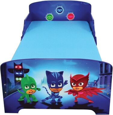 Дитяче ліжко Fun House 712868, Pyjamahelden, 140x70 см, з ламелями, блакитне