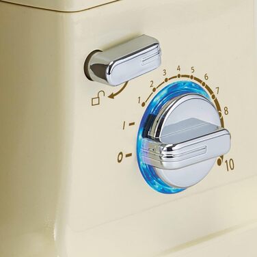 Ariete 1596 Pastamatic Gourmet 1950 - планетарний міксер з набором насадок для тіста, збивання та замішування - 10 швидкостей, бежевий