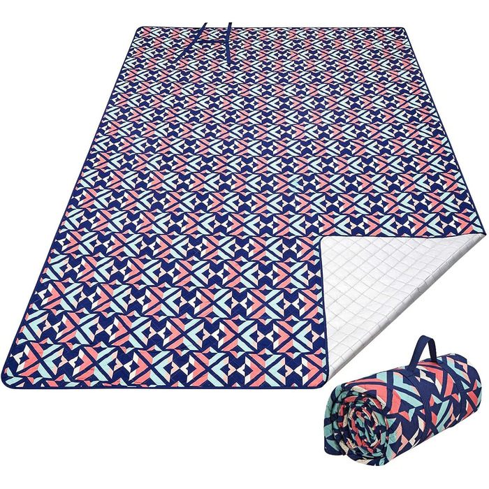 Ковдра для кемпінгу KingCamp Ariel Picnic Beach Mat Park Blanket Водонепроникна велика XL Flowers XL