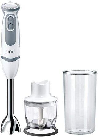 Міксер ручний Braun MultiMix 5 HM51.00WH білий, 750 Вт, 9 швидкостей, SmartMix, нержавіюча сталь