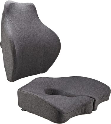Набір ергономічних подушок JFT Performance: комплект сидіння та спинки для здорової спини та комфортного сидіння
