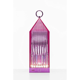 Декоративна настільна лампа Kartell Lantern Wisteria рожевого кольору