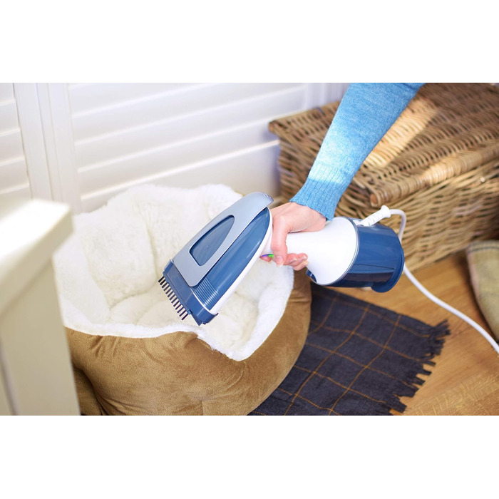 Відпарювач для одягу Morphy Richards 361000 Hand Held, нержавіюча сталь/пластик, 260 л, білий/блакитний