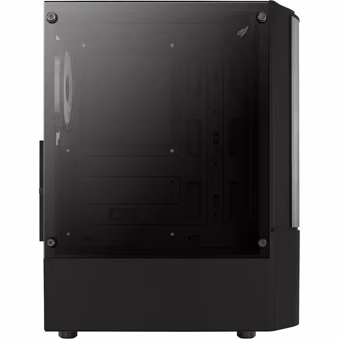 Комп'ютерний корпус ATX AeroCool Quantum v2 RGB із скляними панелями, чорний