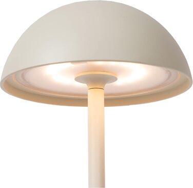 LED-лампа LUCIDE JOY - перезарядна настільна лампа для дому та вулиці, IP54, 1.5W, 3000K, біла