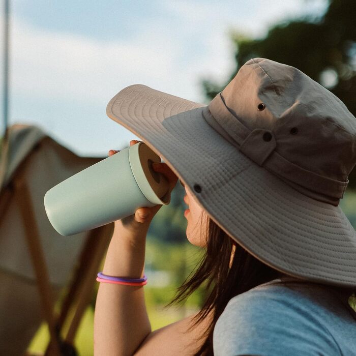 Термокружка BOTTLE Thermobecher 350 мл, для кави та чаю, витікання, Quick-Press, Isolierbecher Travel Mug Classic Grande (Зелена)
