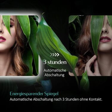 Дзеркало для ванної кімнати EMKE з підсвічуванням 60x80 см, антизапотівальне, сенсорне, 3 режими освітлення, таймер 3 години