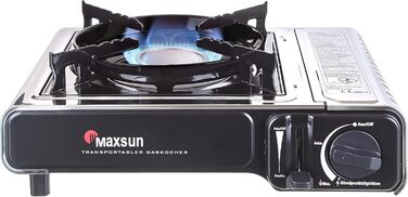 Газовий балонний нагрівач Maxsun з нержавіючої сталі з кейсом