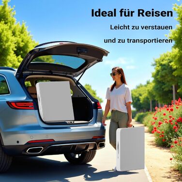 Складаний кемпінговий стіл Wiltec 122x60x75 см, стіл для пікніка, саду та виїзних заходів з ручкою для перенесення