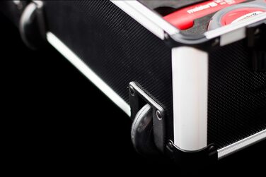 Набір інструментів Meister 156 предметів у візку на колесах з телескопічною ручкою - професійний кейс для інструментів, чорний/сріблястий, 8971440