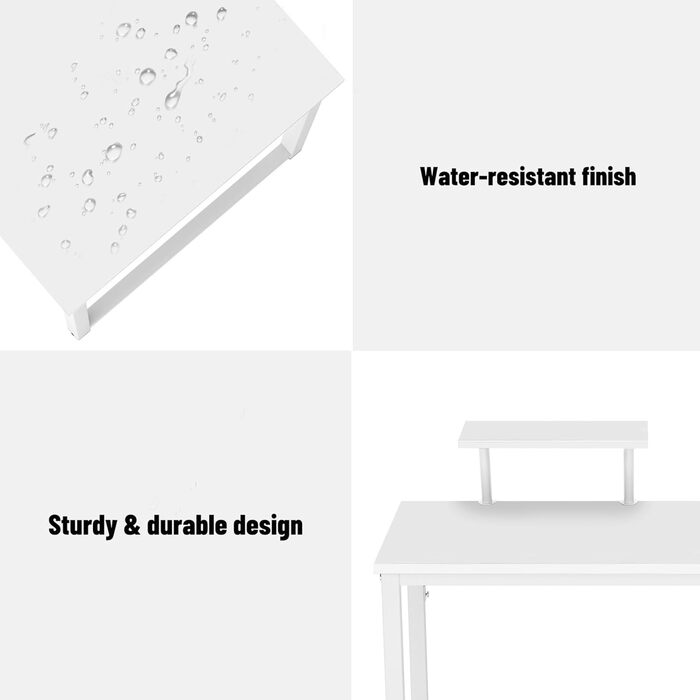 Комп'ютерний стіл SDHYL 100 см: сучасний, з полицями, для дому та офісу