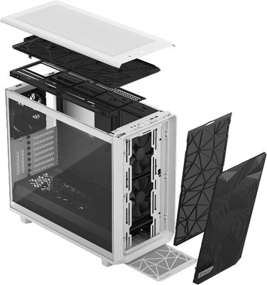 Корпус Fractal Design Meshify 2 White TG із прозорим склом