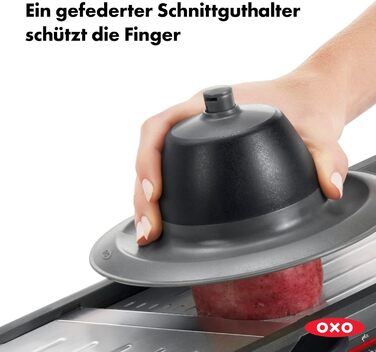 OXO Good Grips Професійний овочевий та фруктовий слайсер 2.0 з японської сталі, сірий, для кухні