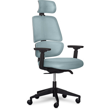 Крісло Mealux Leo Air Plus Grey / Blue (арт.Y-546 KBGL)