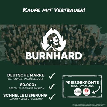 Набір гриль-посуду BURNHARD 5 предметів, 42 см, акацієве дерево, нержавіюча сталь. Комплектація: щипці, лопатка, виделка, щітка, підйомник для решітки.