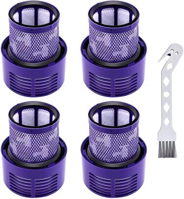 Змінний фільтр BaBuZom для Dyson V10 SV12, можна мити, 4 шт. и, підходить для циклону/абсолюту/тварин/повного очищення