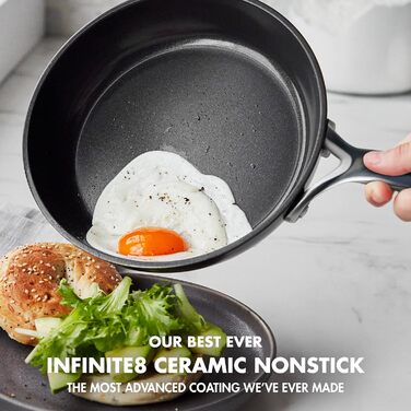 Набір сковорідок GreenPan GP5: керамічне покриття, антипригарні, 24.1 см та 27.9 см, 2 шт.