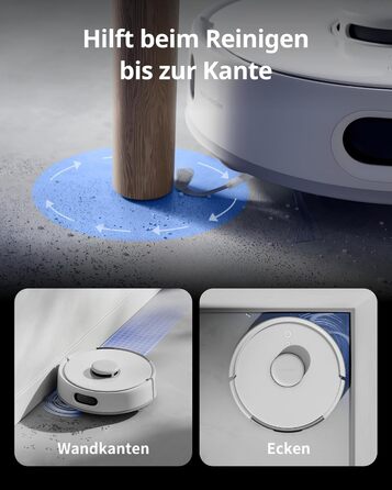 SwitchBot K10+ Pro Робот-пилосос з док-станцією для самостійного очищення, LiDAR-навігація, тиха робота 45dB, сумісний з Alexa