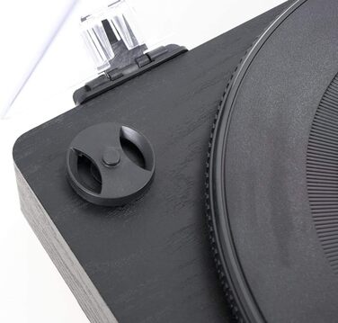 Вініловий програвач Bluetooth Jam Play, 3 швидкості, з конвертацією у MP3, чорний, з кришкою, AUX та виходом для навушників