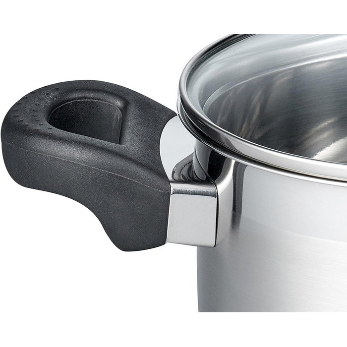 Каструля Fleischtopf 24 см, серія Turmalin, індукційна, з нержавіючої сталі, з мірною шкалою та системою дозування олії