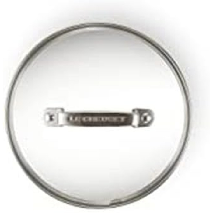 Скляна кришка Le Creuset 16 см з ручкою з нержавіючої сталі для алюмінієвого та чавунного посуду
